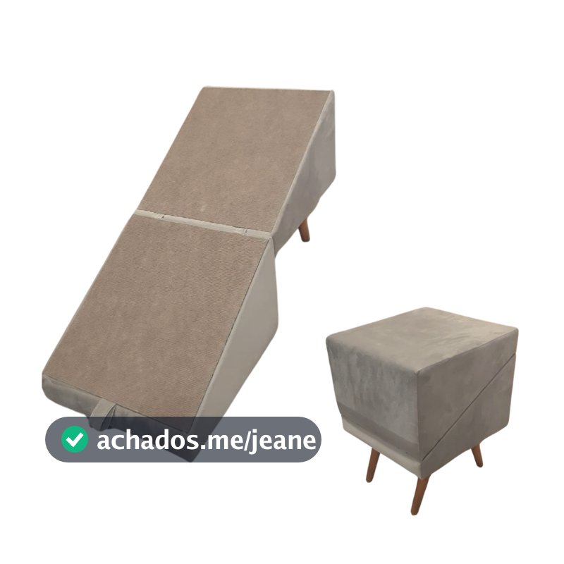 Puff Rampa pet movel decoração escada cachorro antiderrapante gato