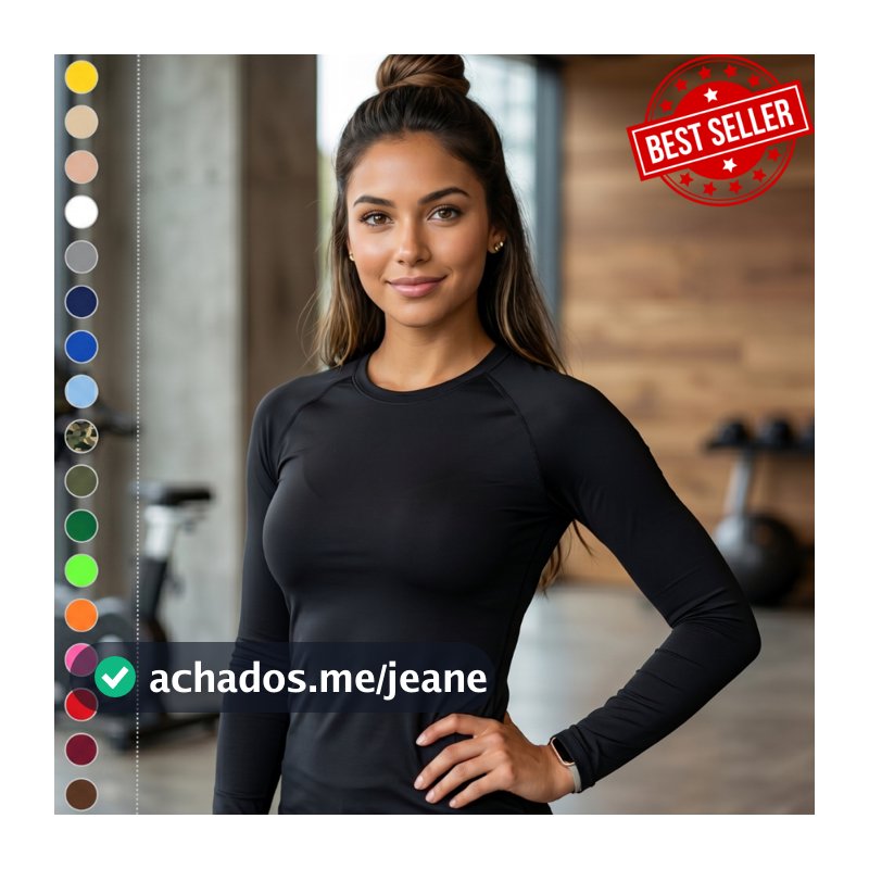 Camisa Camiseta Proteção Uv 50+ Solar Unissex Feminina Segunda Pele Frio e Calor Blusa Tech Termica