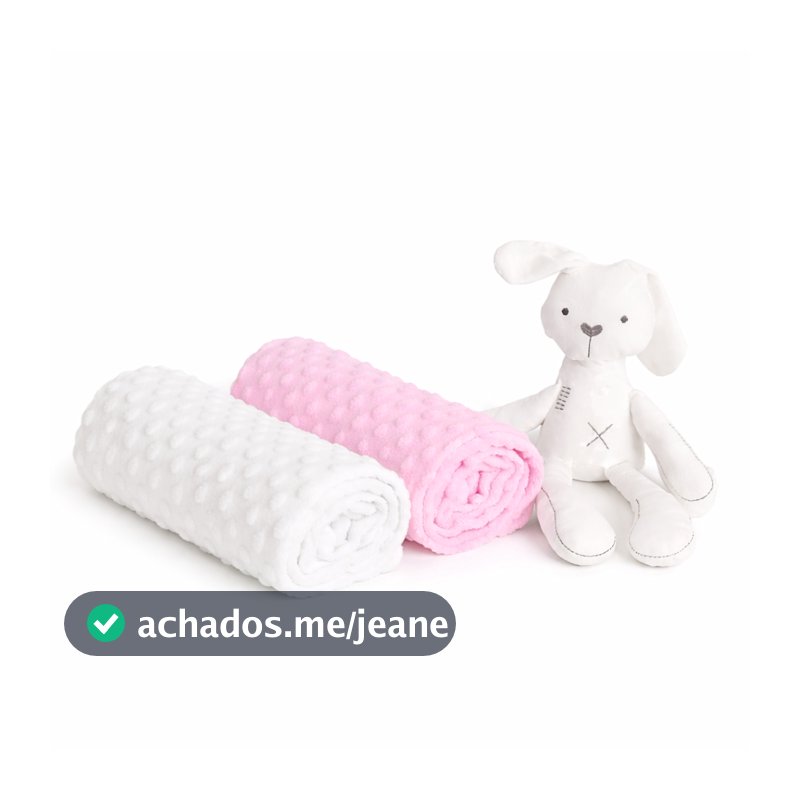 Kit 2 Mantas Bebê Pipoquinha Macias Quentes Enxoval Recém Nascido Menino Menina