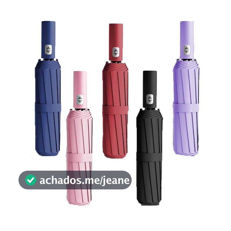 Guarda-chuva grande duplo extra reforçado 12 Hastes Chuva Automático Sombrinha Grande Dobrável