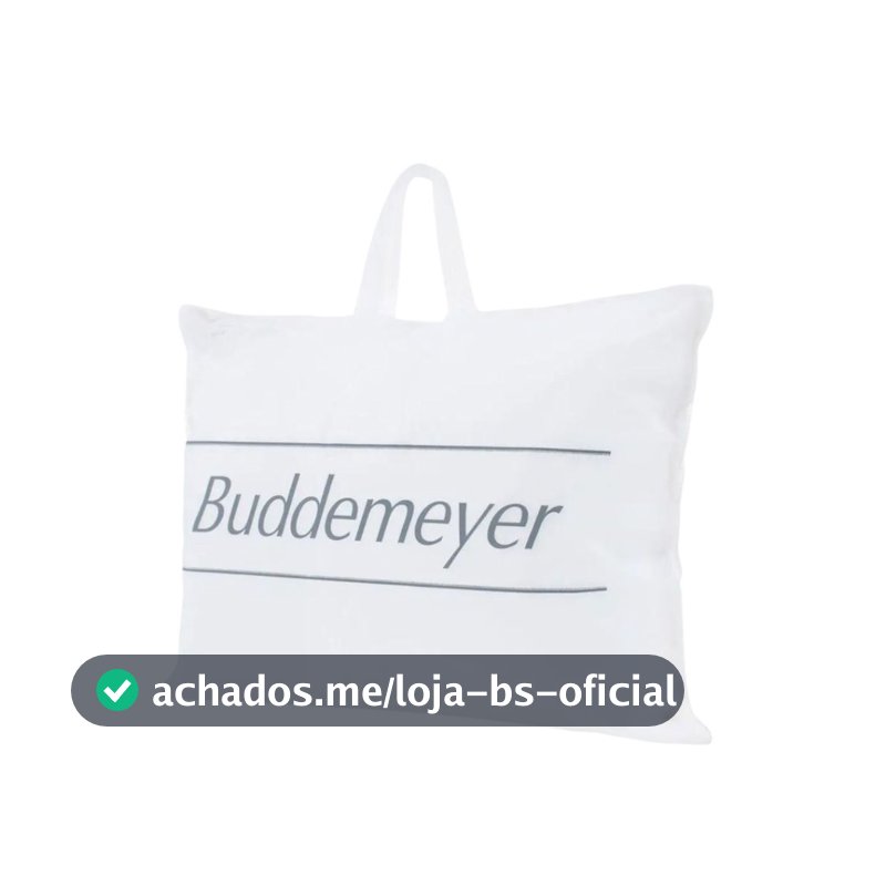 Travesseiro Toque De Pluma Buddemeyer 50x70cm Algodão Cetim 233 Fios Branco Não Alergico