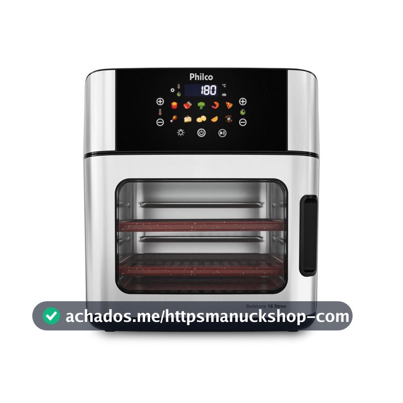 Air Fryer Oven Philco 16L 4 em 1 Painel Digital PAF16A