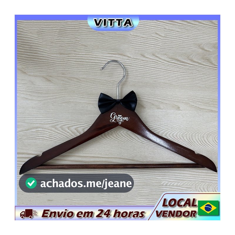 VITTA Walnut Casamento Cabide Antiderrapante Design Festa Decorações para Casa