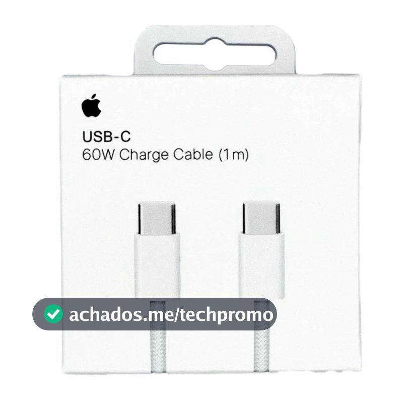 ORIGINAL APPLE - 60W Cabo USB-C/USBC Para IPhone 15/16