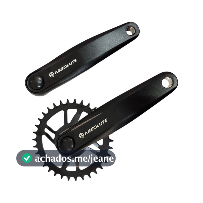 Pedivela Single Absolute Nero ALUMÍNIO 34D Braço 170mm para Bike de Grau Gios, HUPI, Vikingx, Aro 29 9V, 10v, 11V, 12V