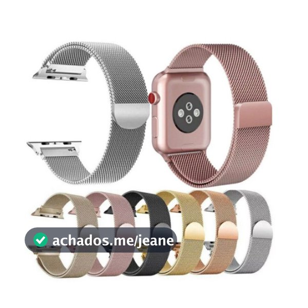 Pulseira Loop Milanese Metal Aço 38mm 40mm 42mm 44mm 45mm 49mm