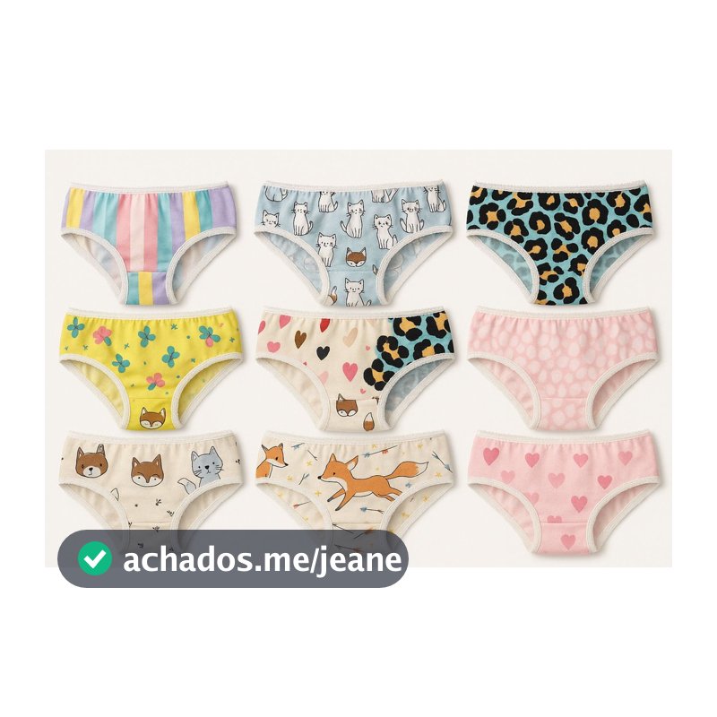 10 Calcinha infantil