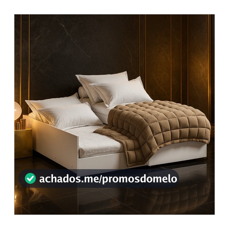 Bicama Matrix Solteiro com Cama e Colchão Auxiliar Vira Casal 3 em 1