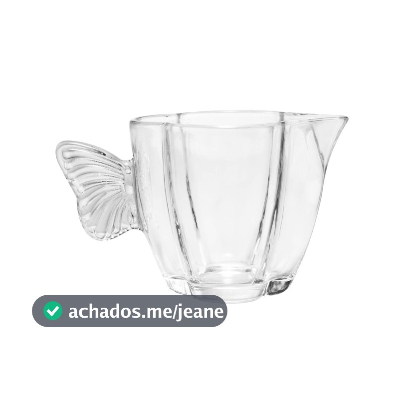 Leiteira Molheira De Vidro Butterfly Wolff 230ml Mesa Posta