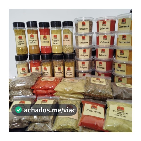 Kit com 20 Temperos e Condimentos Naturais em Sachês Sem conservantes Envio Rápido