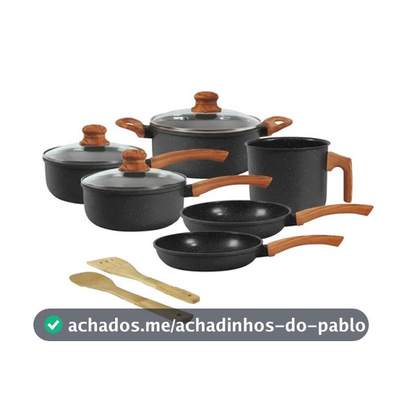 Jogo De Panelas Indução Tuut Ecoglide 8 Peças Graphite