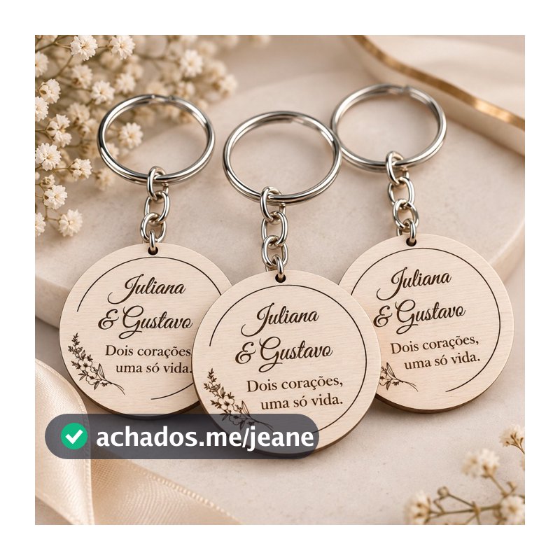 Kit Chaveiro Lembrancinha Personalizada Casamento Noivado Chá de Panela Chá Revelação
