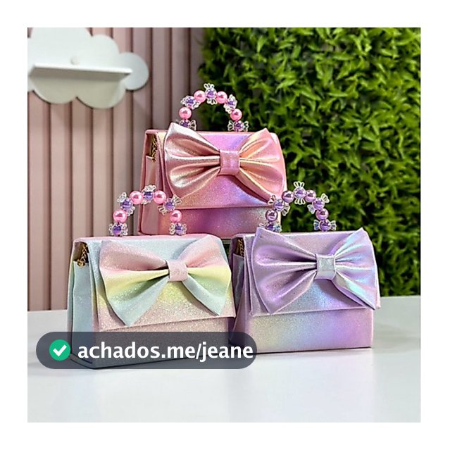 Bolsa Infantil Pequena Laço Alça de pérola - Alça corrente, Minimalistas Dia à Dia Casual, Promoção envio rápido