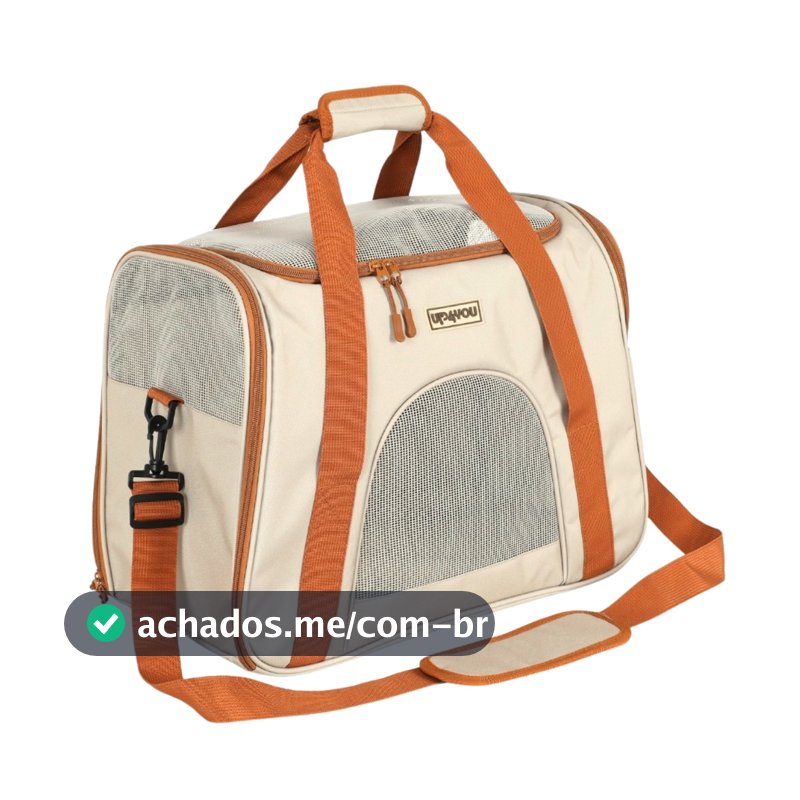 Bolsa Transporte Carregar Pet Porte pequeno Alça Resistente 7Kg Reforçada Cabine Bonita 45x32x25cm