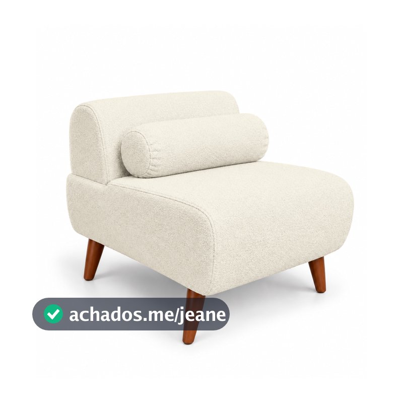 Poltrona Cadeira Orgânica Moderna e Minimalista Dulce Bouclê