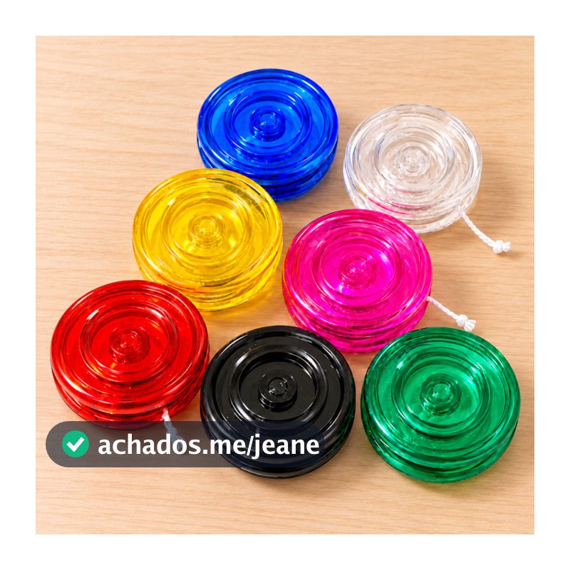 Kit Ioiô Acrílico Colorido Infantil 10 15 20 Unidades Brinquedo Lembrancinha