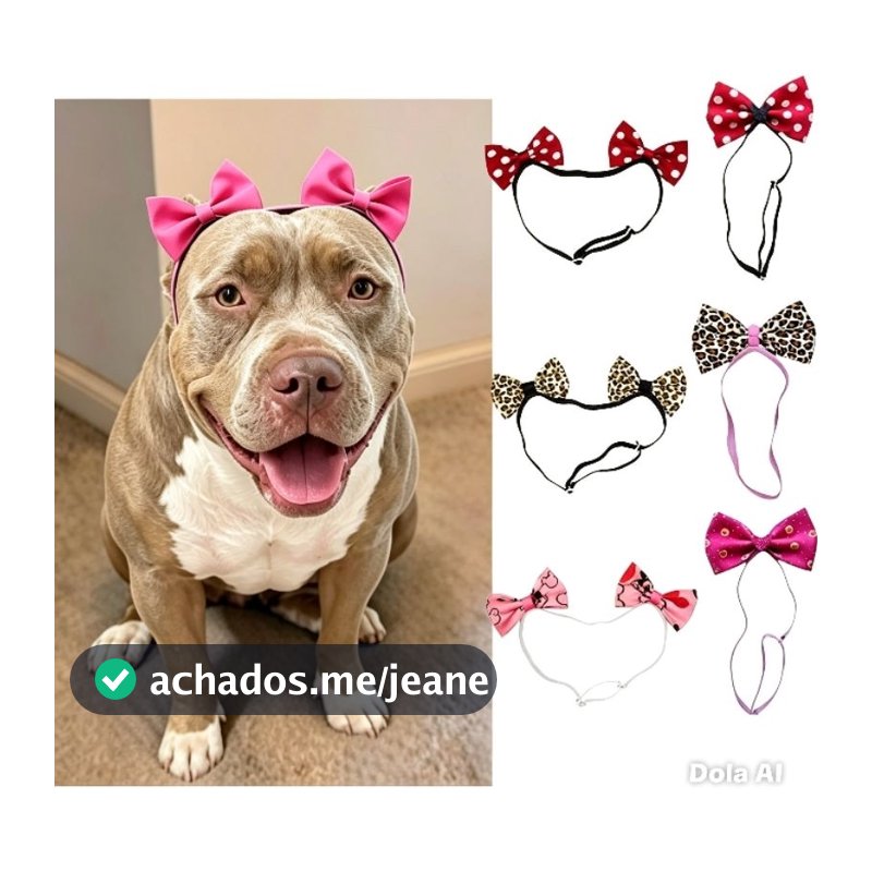 Lacinhos Pet Ajustável para Pêlo Curto