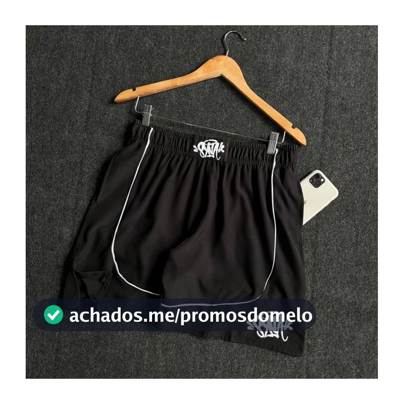 Bermuda Syna Hip Hop streetwear  Estilo Gringo Premium Short SynaWorld Central Trap Y2k Dry-fit Elastano