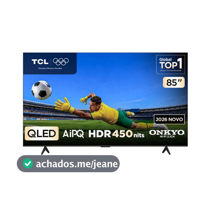 Smart TV P7L 85 Polegadas QLED 4K Google TV TCL