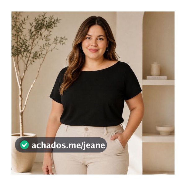 Blusa Feminina Plus Size Viscolycra Ombro Caído Manga Curta Casual Confortável Moda Verão Básica Lisa Elegante