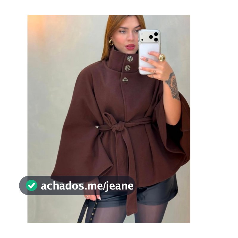 Poncho Feminino de Lã Batida Premium Quentinho, Elegante, Confortável, Inverno, Estiloso, Versátil e Sofisticado