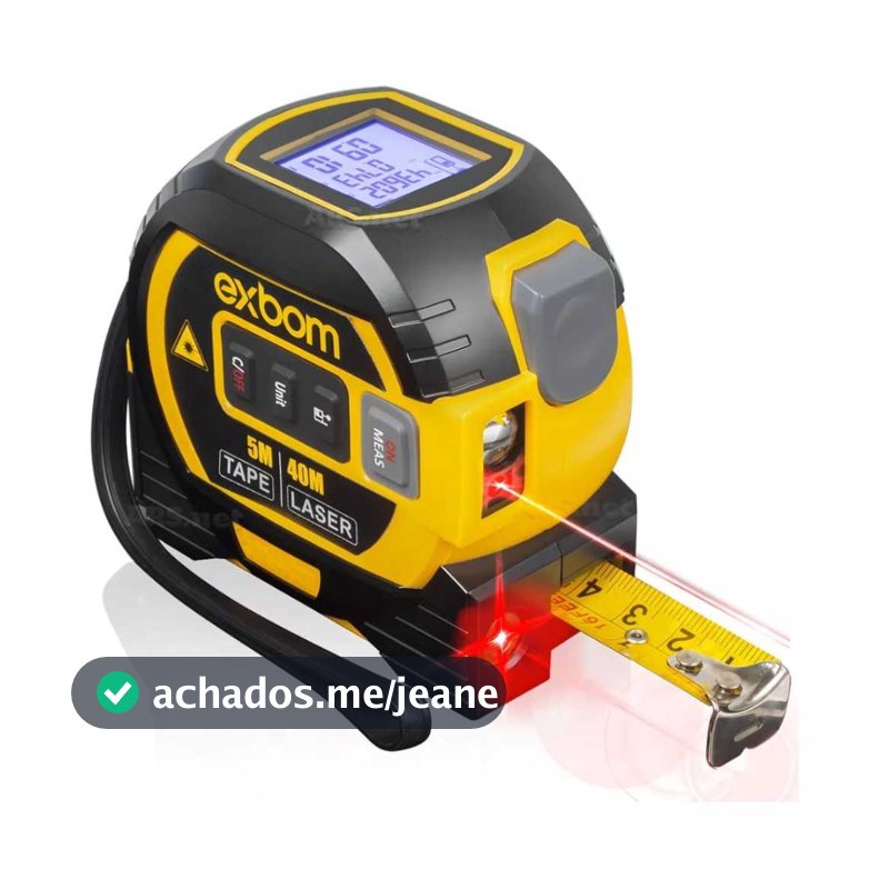 Nível A Laser Com Trena Digital E Fita Métrica Convencional 3 Em 1 Multifuncional