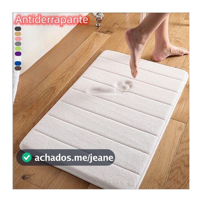 Tapete De Banheiro Soft Macio Secagem Rápida 60x40cm 1/2/3 PEÇAS