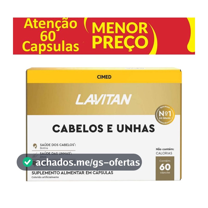 Lavitan Cabelos e Unhas 60 Cápsulas