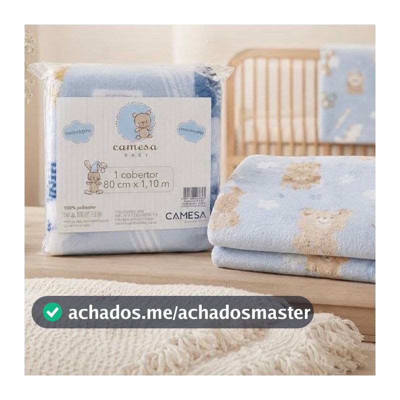 Manta bebê Menina e Menino Mantinha Baby Soft toque macio Antialérgica / Pet Estampada