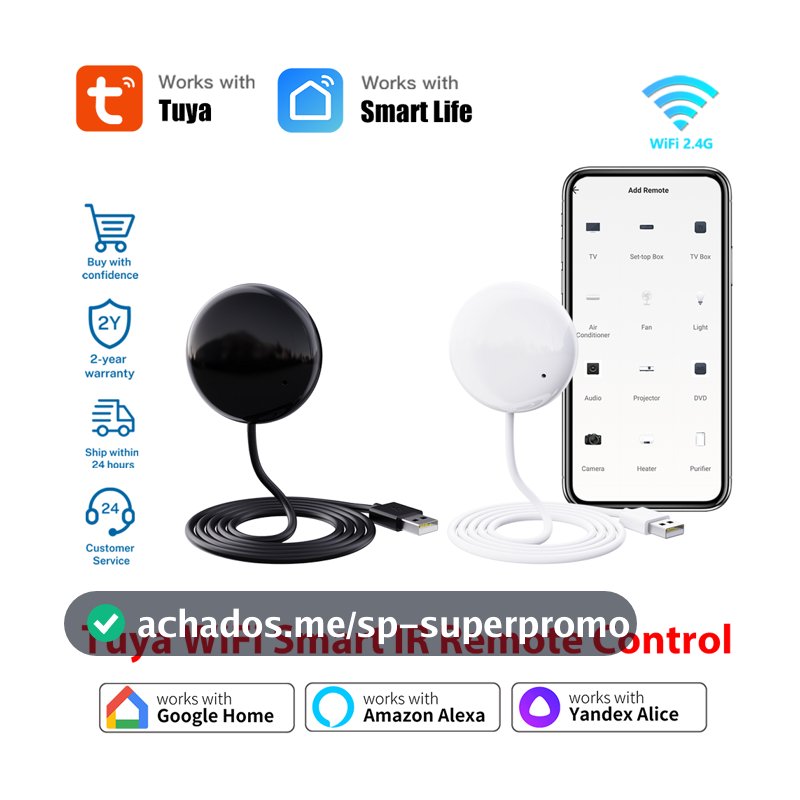 Tuya Smart WiFi Universal IR Controle Remoto Para TV Ar Condicionado Alexa Google Home Yandex