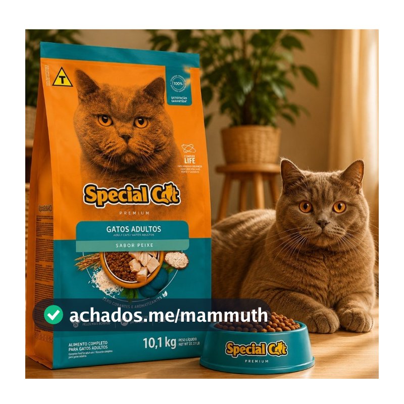 Ração Gato Adulto 10.1KG Special Cat Sabor Peixe