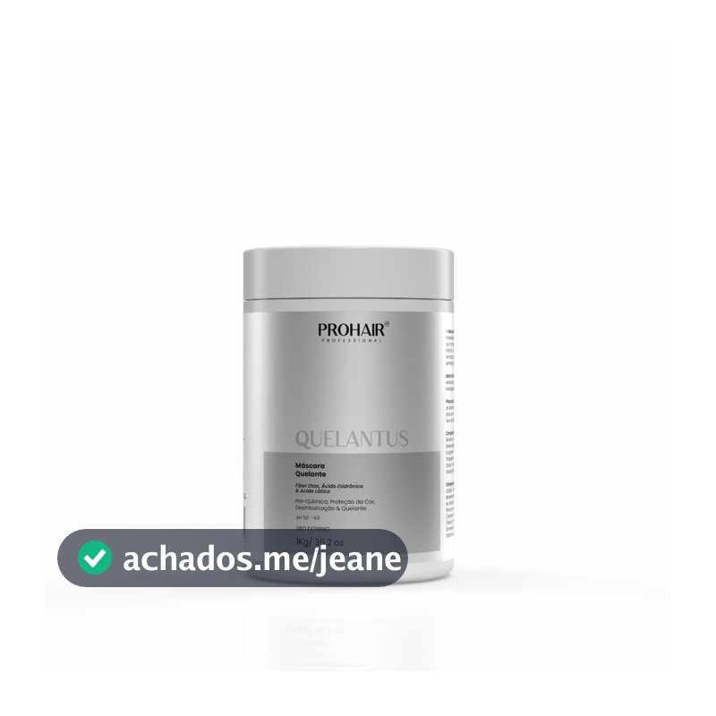 Máscara Pré Química Zero Metal Quelantus 1kg Prohair