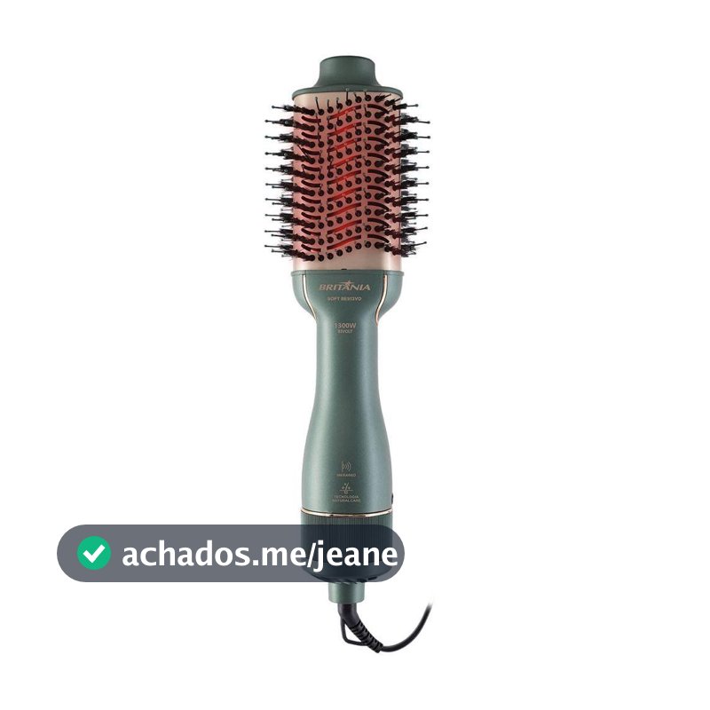 Escova Secadora Britânia Soft 4 Em 1 1300W BES13VD Bivolt