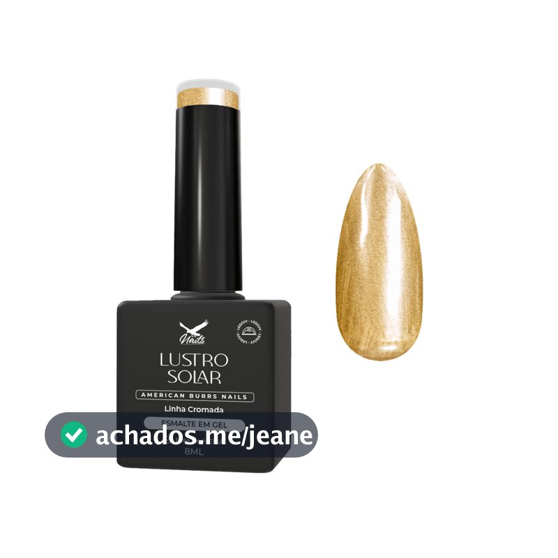 Esmalte em Gel Lustro Solar Linha Cromada 8ml | American Burrs Nails