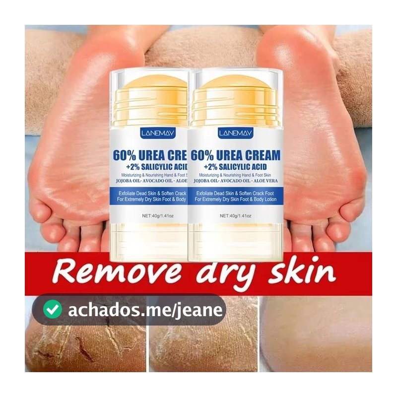 40g Ultra Hidratante 60% Uréia Creme para Pés Nutritivo Profundo Creme para Pele Seca e Rachada