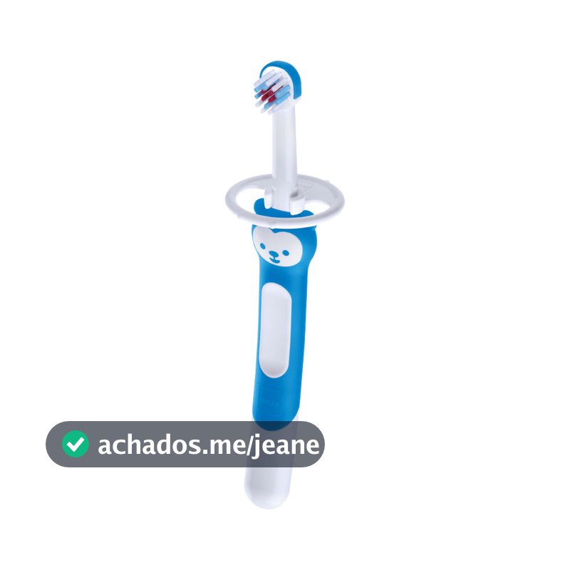 Escova de Dente Para Bebê Training Brush 5m+ Azul - MAM