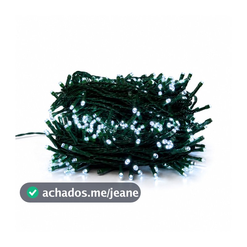 Pisca Natal LED Strobo 50 Metros 500 LEDs Branco Frio 6500K Bivolt IP44