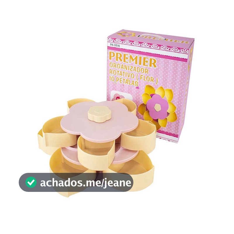 Organizador Doces Bijuterias Multiuso Rotativo 10 Gavetas