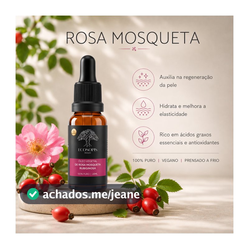 Oleo Vegetal de Rosa Mosqueta Rubiginosa 100% PURO