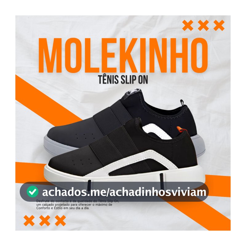 Tênis Infantil Masculino Molekinho Lycra Slip On Confortável
