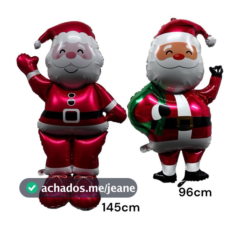 Balão Metalizado Papai Noel Gigante Festa Decoração Enfeite Natal