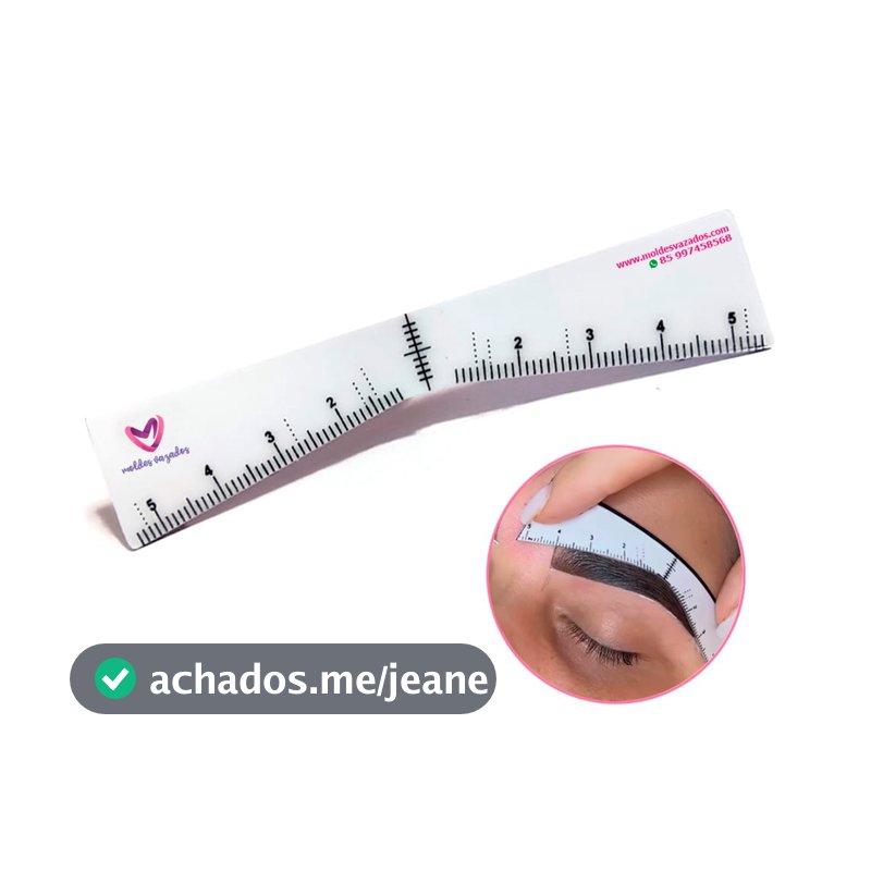 Réguas Adesivas para Design de Sobrancelhas