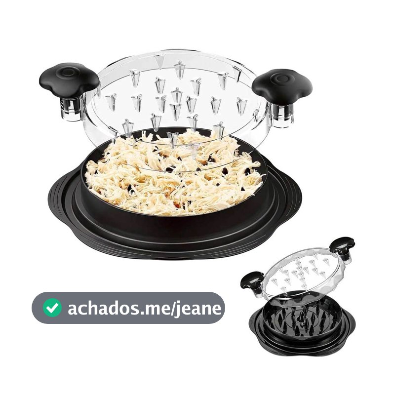 Triturador Moedor Desfiador Frango Carne Verdura Legumes Processador de Alimentos Comida Manual Cozinha Casa Restaurante