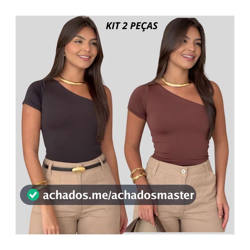 Kit 2 Ou 1 Unidade Blusa Feminina Mula Manca Suplex com Forro – Moda Blogueira Conforto e Estilo