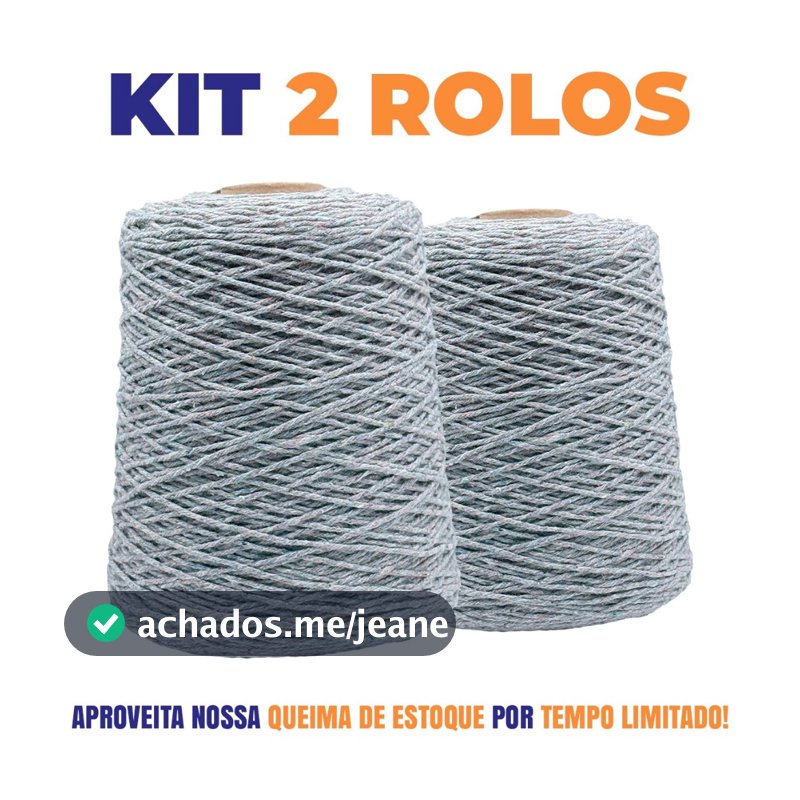 ÚLTIMOS KITS EM ESTOQUE  - Barbantes 600g Fio 6 - Crochê Artesanato Tricô Macramê - PROMOÇÃO IMPERDIVEL
