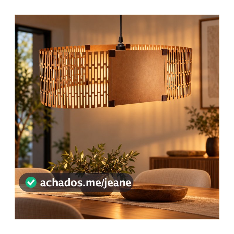Luminária Lustre Pendente Abajur de Teto Quarto Sala Decoração Iluminação Decorativa