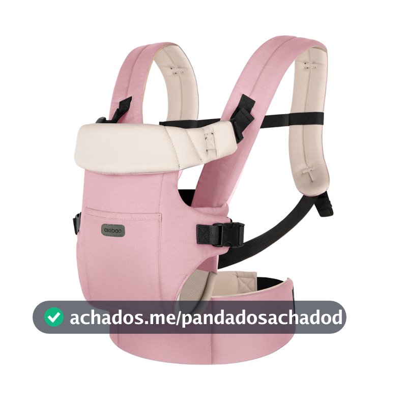 Carregador Canguru Bebê 3 Modos de Uso Apoio Lombar Suporte de Cabeça Bolso Fivelas Aiebao