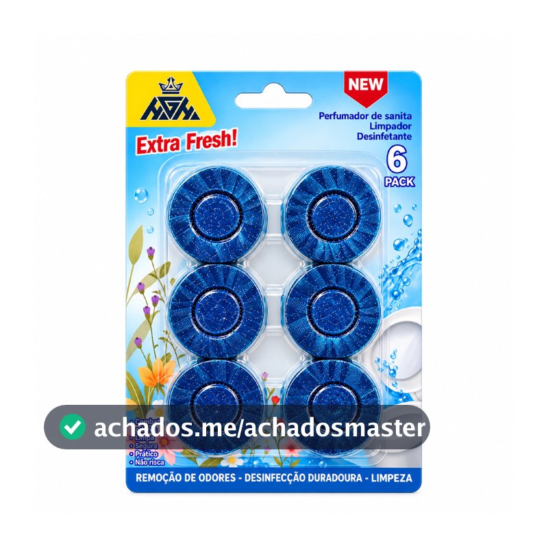 Pastilha para Caixa Acoplada Limpador de Vaso Sanitário Limpeza e Desodorização