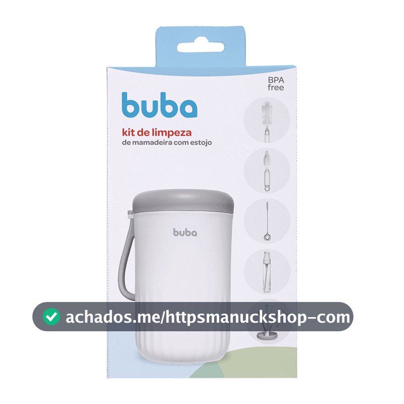 KIT PORTÁTIL PARA LIMPEZA DE MAMADEIRA COM ESTOJO BUBA