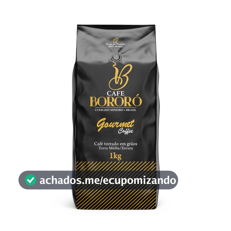 Café Em Grãos Torrado Arábica Gourmet 1kg Café Bororó